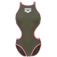 Arena Costume Piscina Big Logo Verde Fucsia Donna 42