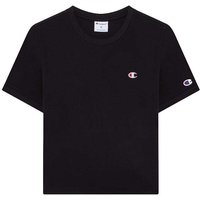 Champion Cropped T-Shirt Logo Nero Donna L