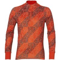 Asics T-Shirt Ml Rn Lite-Show 1/2 Zip Performance Red Clay XL