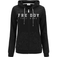 Freddy Felpa Palestra Con Cappuccio Logo Nero Donna XS