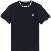 Fred Perry T-Shirt Collo Righe Blu Uomo L