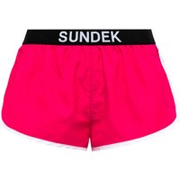 Sundek Pantaloncini Mare Logo Parlato Fucsia Donna L