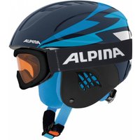 Sportolino Alpina Carat Set Skihelm inklusive Skibrille 4852 cm 81 nightblue inkl Ruby S