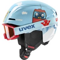 Sportolino 42% Rabatt auf uvex Viti Kinder Skihelm Set in Leuchtend Blau 4650 cm