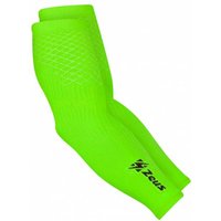 Zeus Kompression Armsleeves Strick Ellbogenbandage neongrün