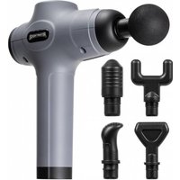SPORTINATOR "Level Up" Massagepistole inkl. Zubehör grau