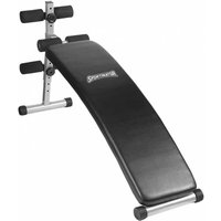 SPORTINATOR Sit Up verstellbare Trainings Hantelbank grau