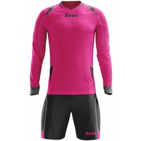 Zeus Paros Torwart Set Langarm Trikot mit Shorts Fucsia Schwarz