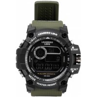 LEANDRO LIDO "Palermo" Unisex Sport Uhr dunkelgrün