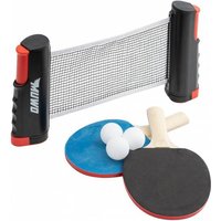 MUWO 2er-Set Tischtennis Schläger mit Netz und 3 Bällen