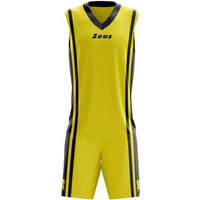 Zeus Kit Bozo Basketball Trikot + Shorts 2-tlg. Giallo/nero
