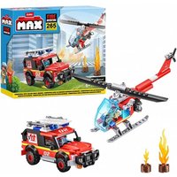 Zuru - MAX CITY Feuerwehr + Helikopter 265-tlg. Spielset 4894680033153
