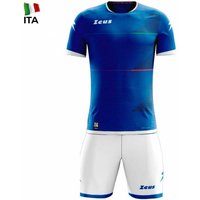Zeus Mundial Teamwear Set Trikot mit Shorts royal weiß