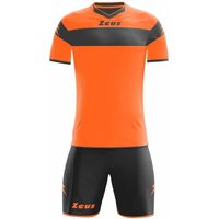 Zeus Kit Apollo Trikot-Set + Shorts 2-teilig arancio fluo/nero