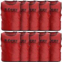 Zeus 10er-Pack Trainingsleibchen Rot