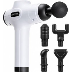 Sportinator® Level Up Pistola Massaggiante Con Vari Accessori E Custodia Per Il Trasporto, Massaggiatore Elettrico Manuale Con Connettore USB-C E Schermo Lcd (Bianco) Sportinator® Level Up Pistola Massaggiante Con Vari Accessori E Custodia Per Il Trasporto, Massaggiatore Elettrico Manuale Con Connettore USB-C E Schermo Lcd (Bianco)