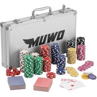 MUWO "All In" Pokerkoffer-Set mit 300 Chips