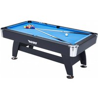 MUWO "Winner Gold" Billardtisch 214x112x81 cm schwarz blau