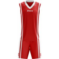 Zeus Kit Bozo Basketball Trikot + Shorts 2-tlg. rosso/bianco