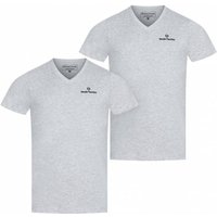 Sergio Tacchini Herren Unterhemden V-Ausschnitt 2er-Pack grau 39493336 — Bild 1