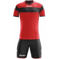 Zeus Kit Apollo Trikot-Set + Shorts 2-teilig rosso/nero