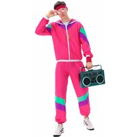 MAASKANTJE "Robby" Retro 90er Jahre Trainingsanzug Kostüm pink — Bild 1