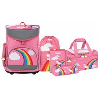 MUWO "Lil Unicorn" Kinder Schulranzen Set 5-tlg.