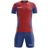 Zeus Kit Hero Trikot-Set mit Shorts rot royal