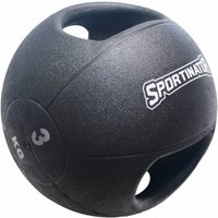 SPORTINATOR Premium Medizinball mit Griffe 3kg
