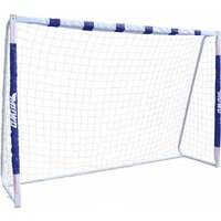 MUWO großes Fußballtor aus Stahl 3 x 2 m blau/weiß