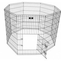 SPOCADO "United" Freilaufgehege 8 tlg. faltbar 107 × 61 cm schwarz