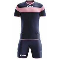 Zeus Kit Apollo Trikot-Set + Shorts 2-teilig blu/rosa
