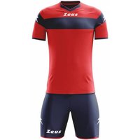 Zeus Kit Apollo Trikot-Set + Shorts 2-teilig rosso/blu