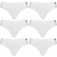 MONT EMILIAN "Nimes" Damen Tanga 6er-Pack weiß