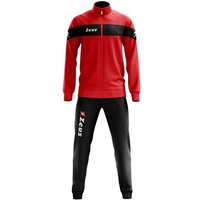 Zeus Tuta Apollo Herren Trainingsanzug Rot Schwarz