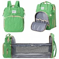 Barmøya 2-in-1 Wickelrucksack mit Ablage grün