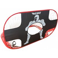 MUWO Pop Up Indoor Outdoor Fußballtor mit Torwand