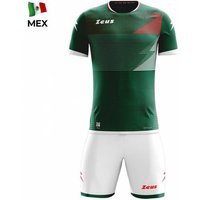 Zeus Mundial Teamwear Set Trikot mit Shorts grün weiß