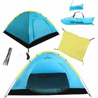 KIRKJUBØUR® "Vindr" 2 Personen-Camping-Zelt türkis