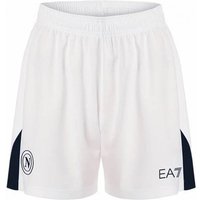 SSC Neapel EA7 Emporio Armani Herren Auswärts Shorts EASSCN25G13-WHITE-NAVY