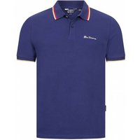 BEN SHERMAN Twin Tipped Herren Polo-Shirt 0076270-TWILIGHTDENIM