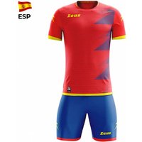 Zeus Mundial Teamwear Set Trikot mit Shorts rot gelb