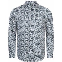 TED BAKER Capua Small Floral Herren Langarm Hemd 272163-WHITE