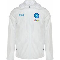 SSC Neapel EA7 Emporio Armani Waterproof Herren Jacke EASSCN24T09-100-WHITE