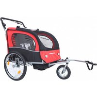 Øvre Eidfjord "Alpström" 2-in-1 Fahrradanhänger Kinderwagen rot