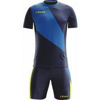 Zeus Kit Alex Herren Trikot-Set mit Shorts royal neongelb
