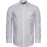BEN SHERMAN Oxford Herren Langarm Hemd 0077857-WHITE