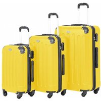 VERTICAL STUDIO "Helsinki" Koffer 3er-Set 20" 24" 28" gelb