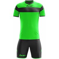 Zeus Kit Apollo Trikot-Set + Shorts 2-teilig verde fluo/nero
