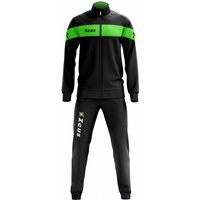 Zeus Tuta Apollo Herren Trainingsanzug Schwarz Neon Grün